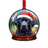 Labrador Black Snow Globe Decoration